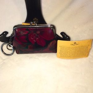 NWT Patricia Nash “ Sold Out” Rustic Mums Coin Purse